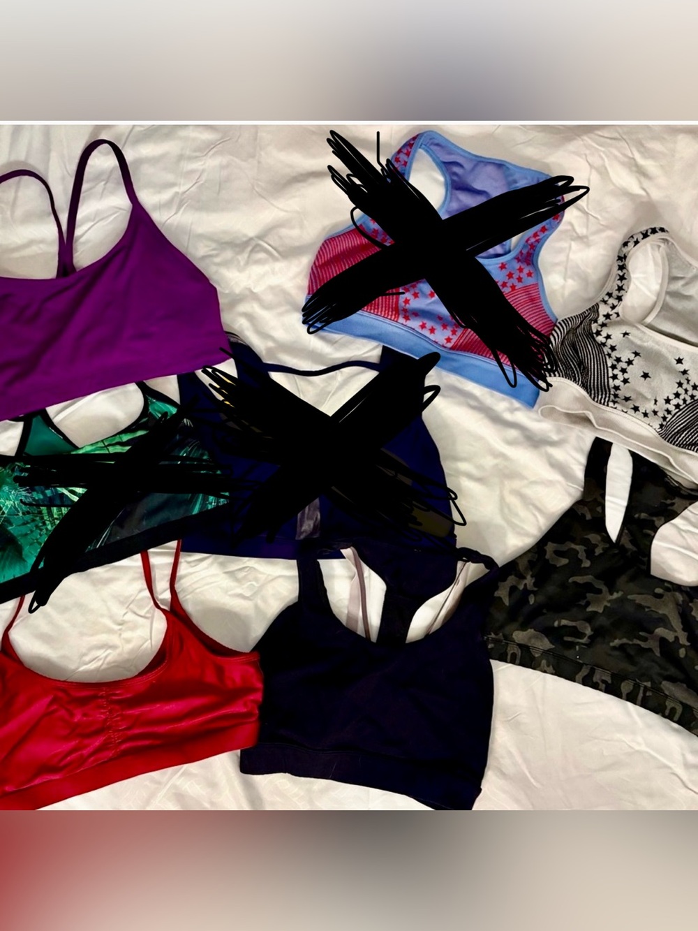 Fabletics Sports Bras, M, please read description. 5 bras left.